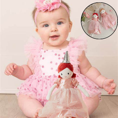 doudou bebe fille poupée princesse fée
