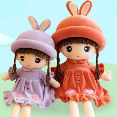 doudou bébé fille princesse lapin duo mignonnes