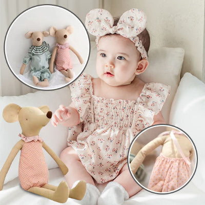 doudou bebe souris mignons jouet câlin
