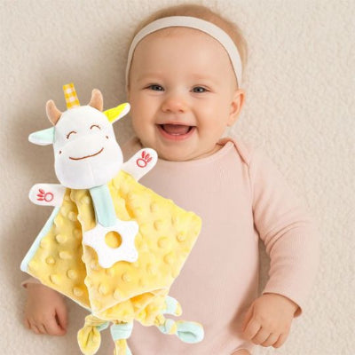 doudou pour bebe adorable animal chouette vache