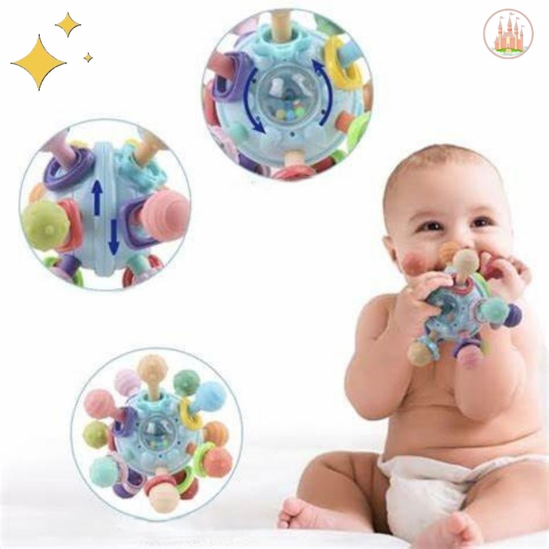 Hochet sensoriel à mâcher en silicone pour bébé | Teether™