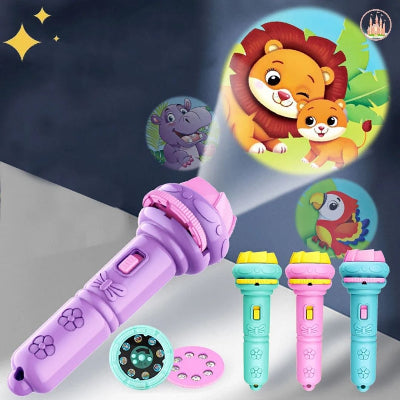lampe torche dessin animé animaux jungle
