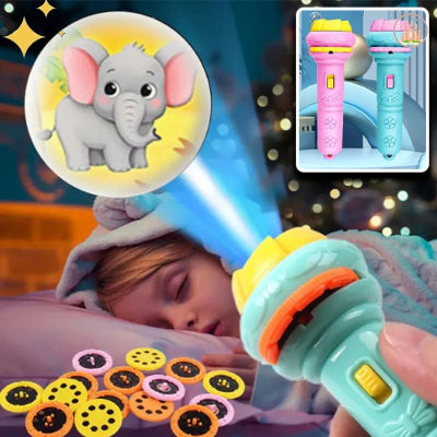 lampe torche dessin animé pour enfants couleur verte