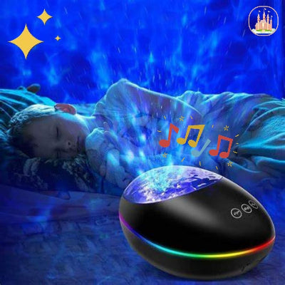 lampe veilleuse projecteur de galaxie pour nuit colorée noir