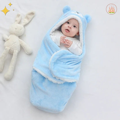 sac de couchage ourson bleu pour bébé