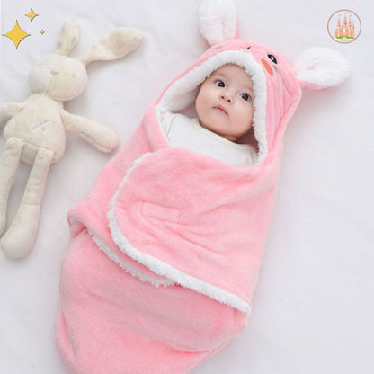 nid d'ange confortable lapin rose