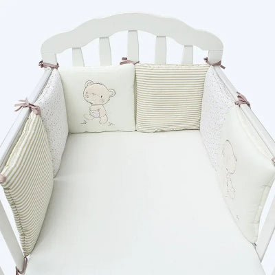 pare chocs tour de lit pour bebe beige