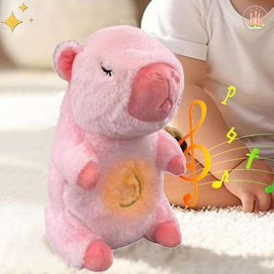 Peluche bruit blanc capybara rose cochon musical
