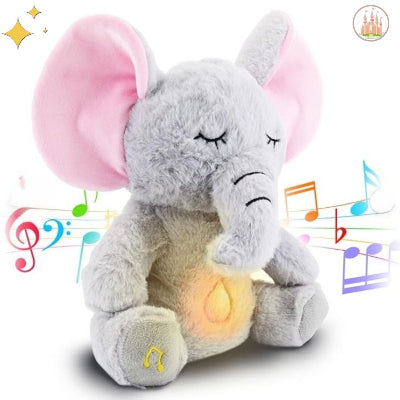 peluche bruit blanc bébé éléphant douce et musicale