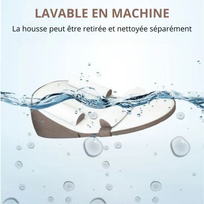 réducteur de lit bébé coussin anti-régurgitation marron  lavage