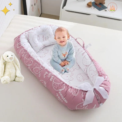 réducteur de lit bébé éléphant rose