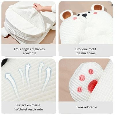 réducteur de lit bébé main apaisante anti-coliques respirant