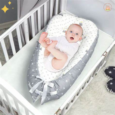 reducteur de lit doux couronne grise