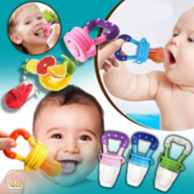 tétine grignoteuse anti-douleur bébé food feeder jaune