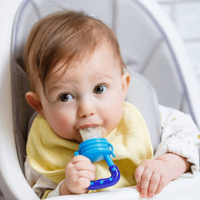 tétine grignoteuse anti-douleur bébé variante bleu