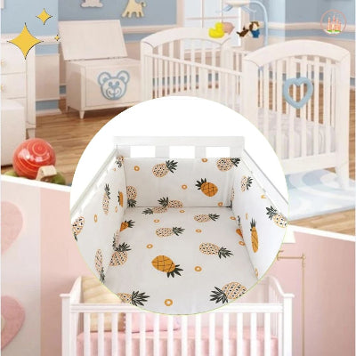 tour de lit bébé décoratif ananas