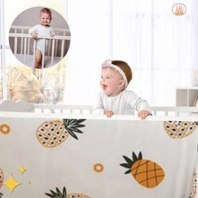 tour de lit ananas en coton doux