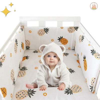 Tour de lit bébé ananas sommeil confortable