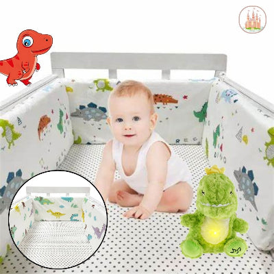 Tour de lit bébé Dinosaur pare-chocs sécuritaire