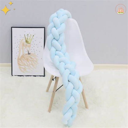 accessoire de chambre bébé tressé bleu
