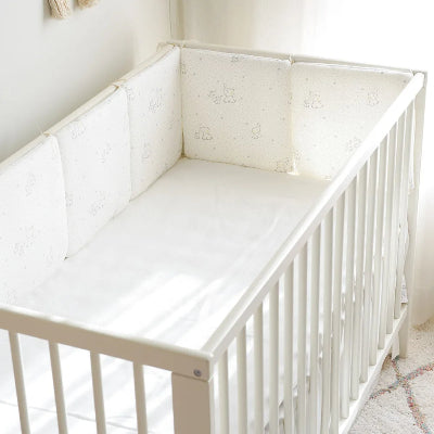 tour de lit bebe éléphant blanc