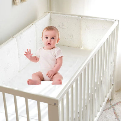 tour de lit bebe éléphant rêveur blanc
