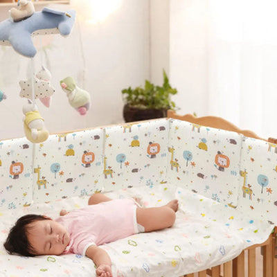 tour de lit bebe jungle beige sommeil paisible