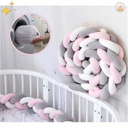 
tresse de lit en coton rose