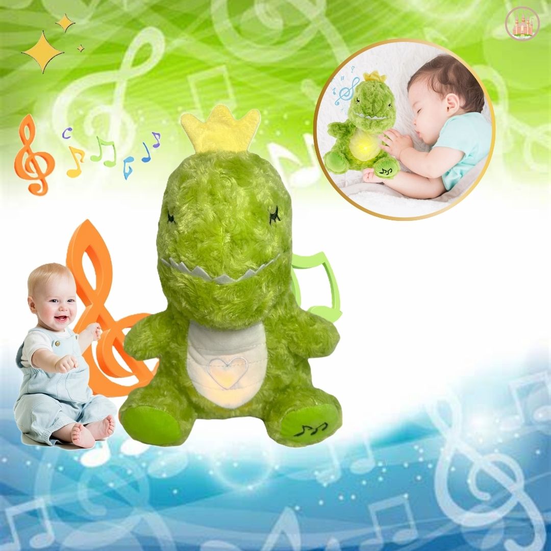 Veilleuse bébé peluche respirante dinosaure | BabyJura™