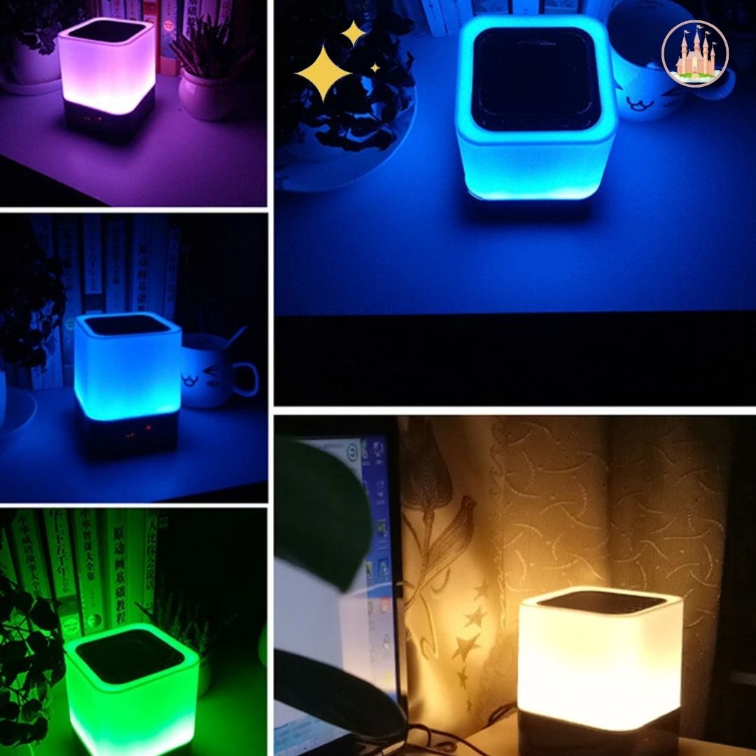 Veilleuse tactile à haut-parleur bluetooth, veilleuse tactile, portable et sans fil | TouchGlow™