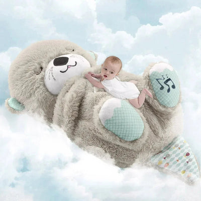 veilleuse bébé loutre peluche doux câlin
