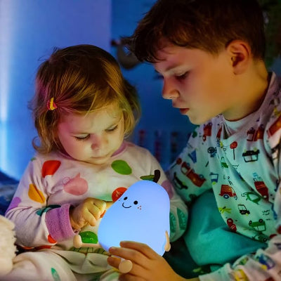 veilleuse bébé poire Glowpear pour nuit paisible