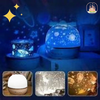 veilleuse bébé projection plafond en forme de pomme avec haut-parleur