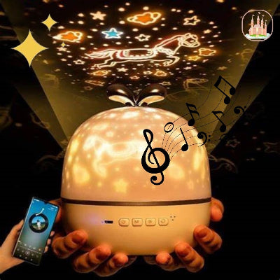 veilleuse bébé projection plafond pomme GlowApple bluetooth
