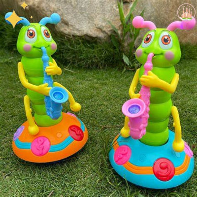 veilleuse musicale bébé saxophone rose