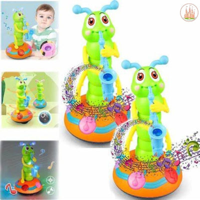 veilleuse musicale bébé saxophone rotative