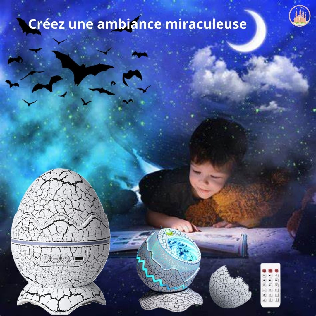 Veilleuse musicale projection étoile | GlowEgg™