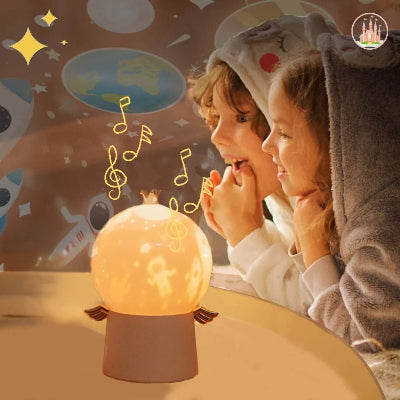 veilleuse projecteur ciel étoilé rose