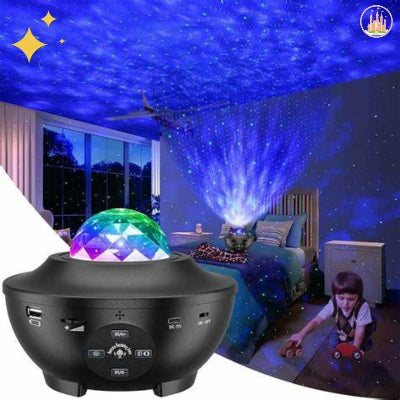veilleuse projecteur ciel étoilé variante noire