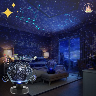 veilleuse projecteur musique magique ciel étoilé
